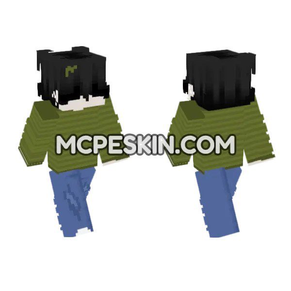 Dark Green Boy Skin
