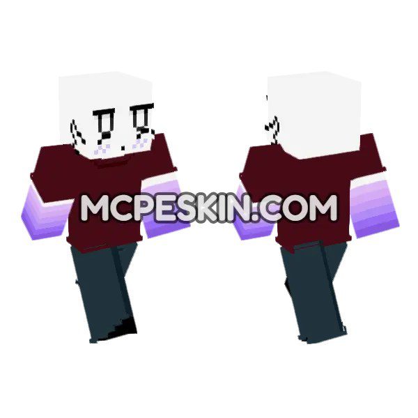 Dark Hoodie With Purple Accents
