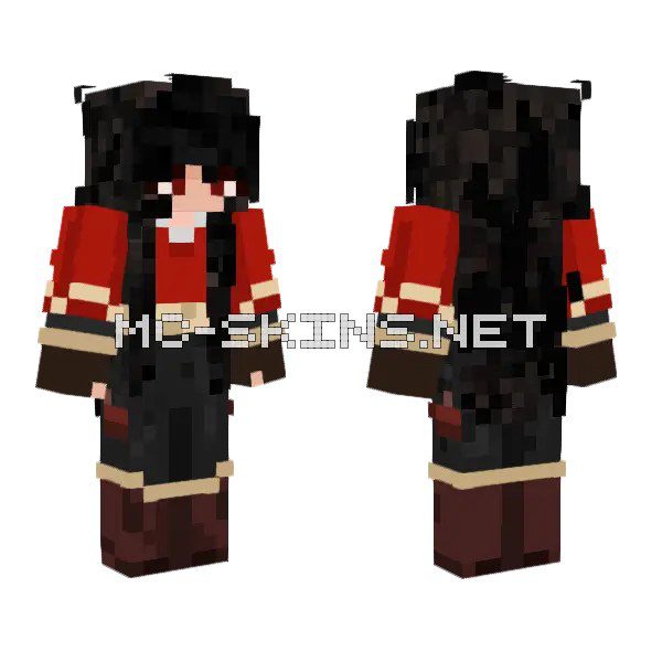 Dark Red Hooded Figure