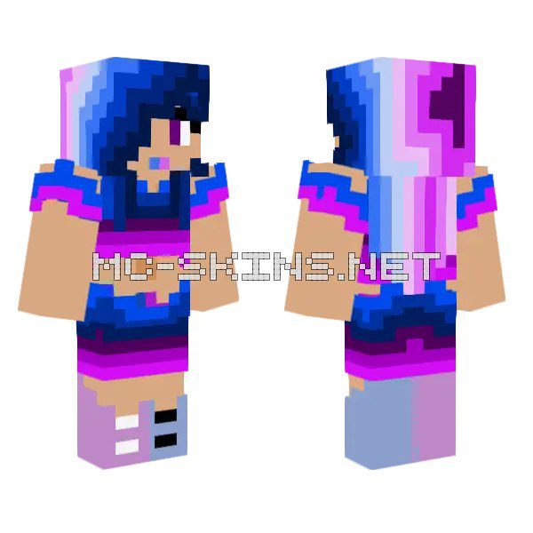 Electric Blue Haired Girl