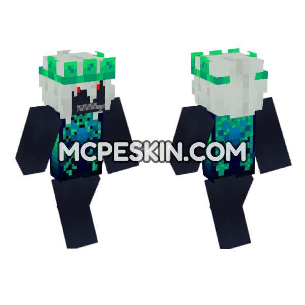 Green and Blue Abstract Creature