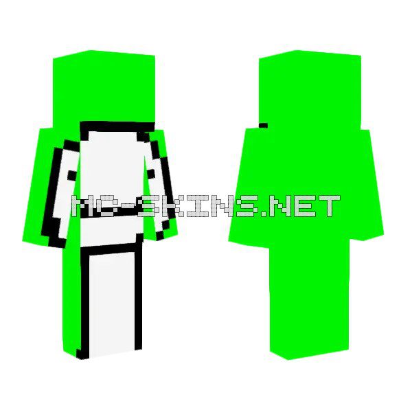 Green Blocky Figure