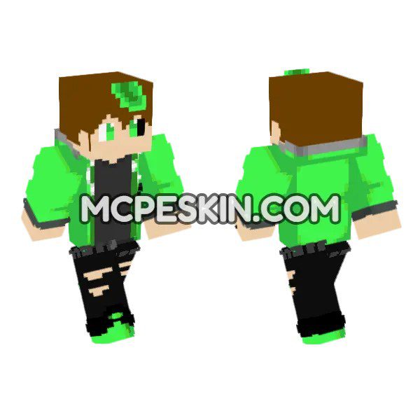 Green Glitch Hoodie