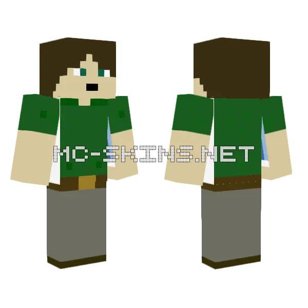 Green Overalls Boy