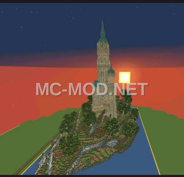 Island With Elongated Castle