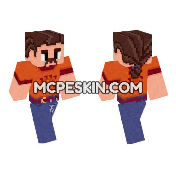 Orange and Blue Overalls