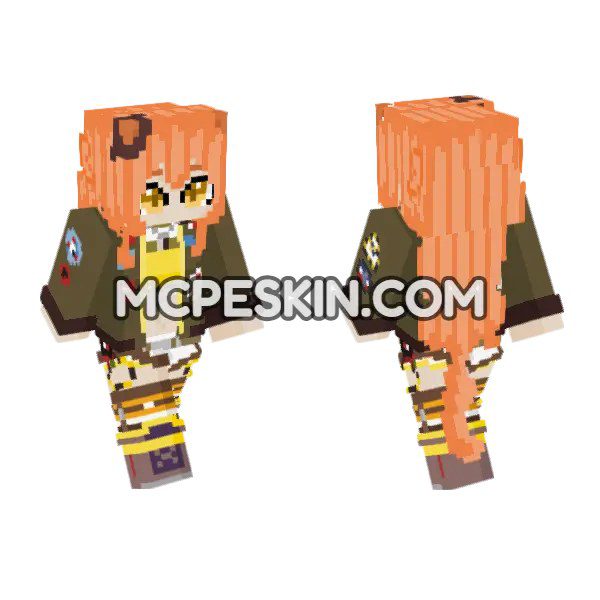 Orange Haired Military Jacket