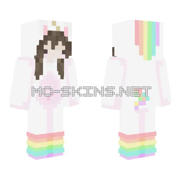 Pastel Rainbow Unicorn Girl