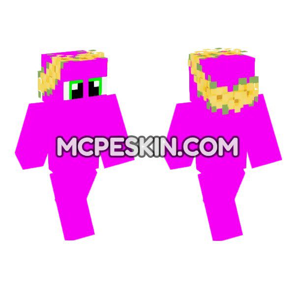 Pink Blob with Flower Crown