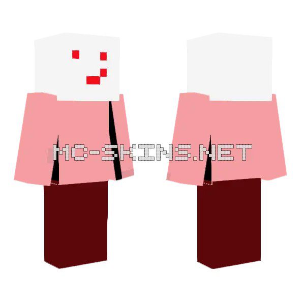 Pink Blocky Character