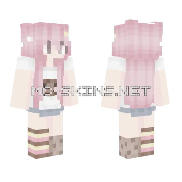 Pink Boba Drink Girl
