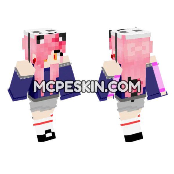 Pink Haired Schoolgirl