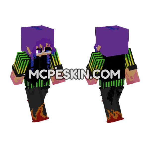 Purple Hooded Figure