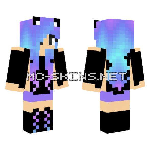 Purple Ombre Hair Girl