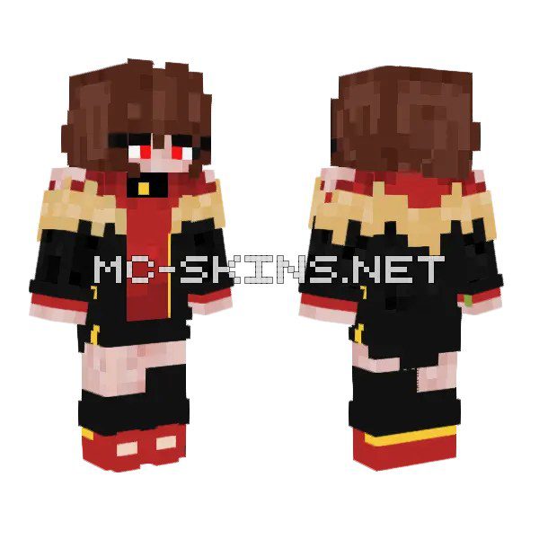 Red and Black School Uniform