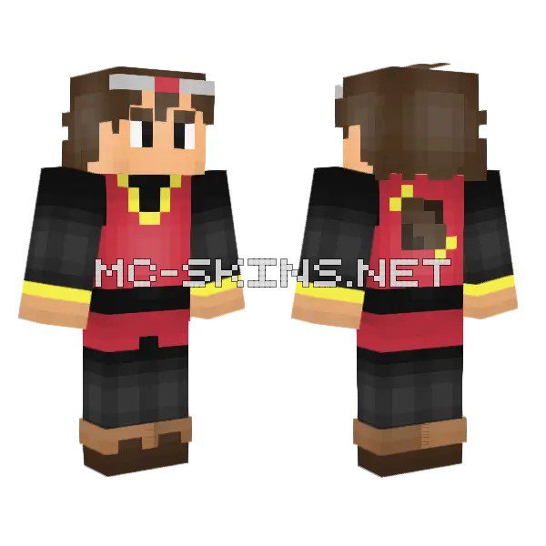 Red and Black Uniform
