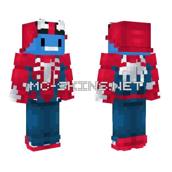 Red and Blue Hero Suit