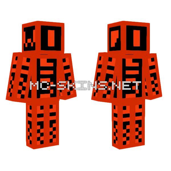 Red Blocky Figure