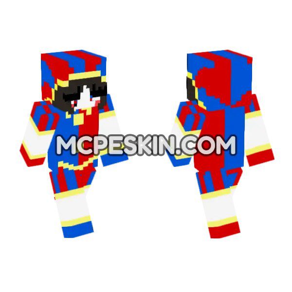 Red Blue Jester Outfit
