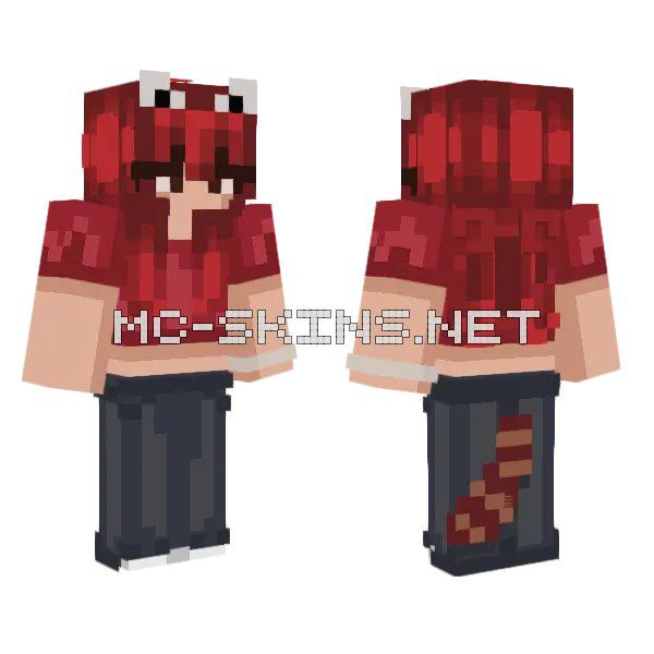 Red Hair Masked Figure