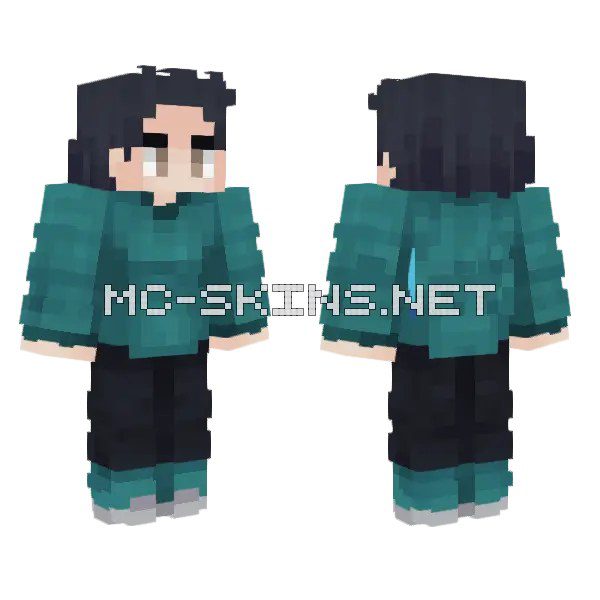 Teal Hoodie Boy