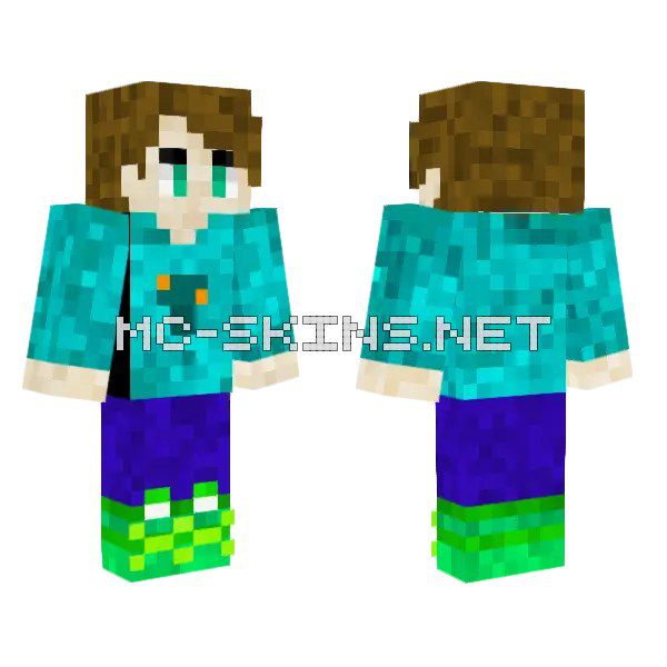 Warped Blue Green Outfit