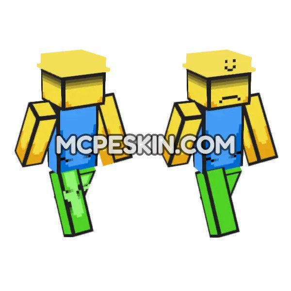 Yellow and Blue Block Creature