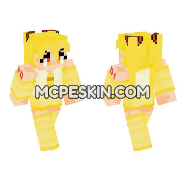 Yellow Anime Girl Outfit
