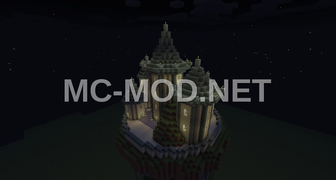Floating Island Temple Structure