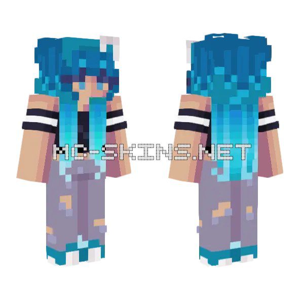 Aqua Hair Girl