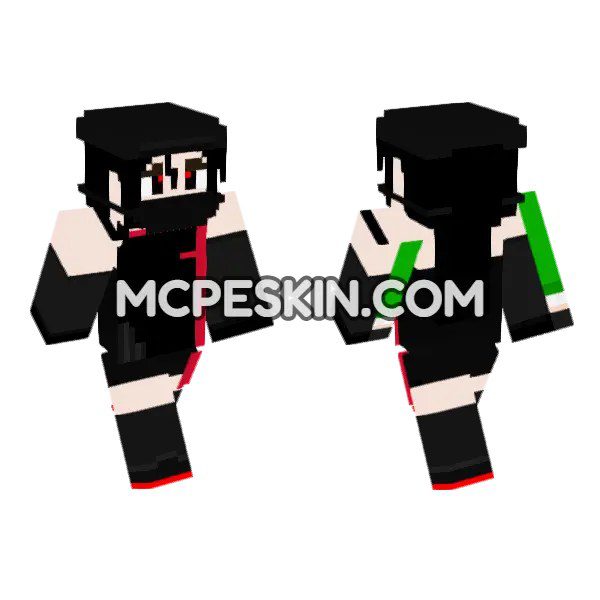 Black and Red Anime Girl