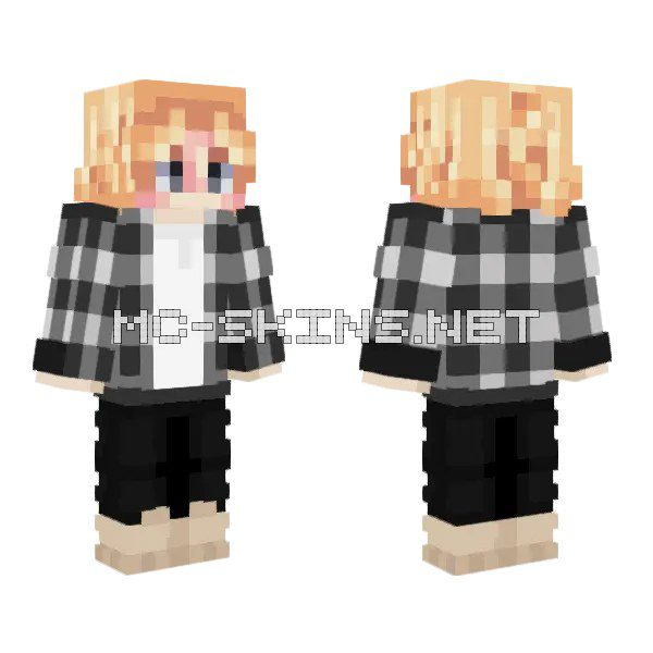 Blonde Girl Plaid