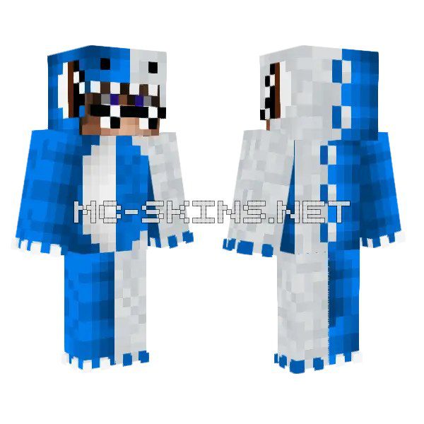 Blue and White Creature
