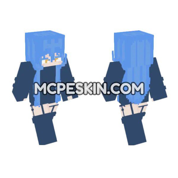 Blue Haired Anime Girl