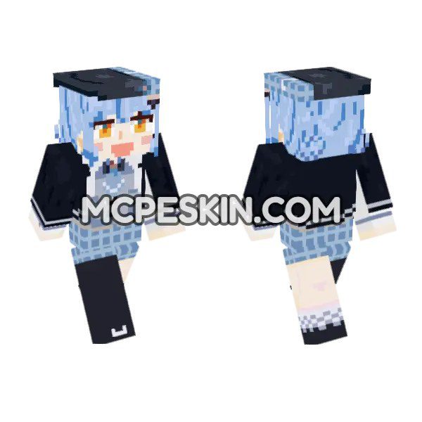 Blue Haired Schoolgirl