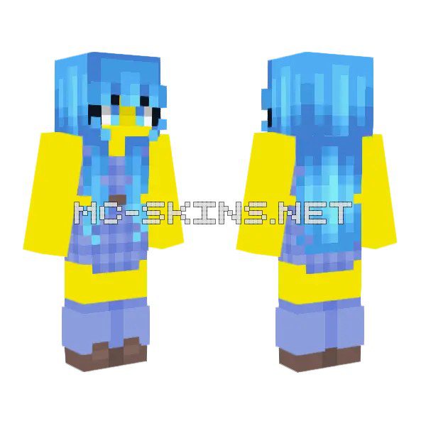 Blueberry Outfit With Blue Hair