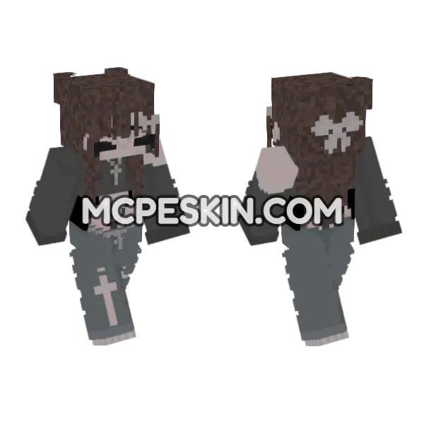 Brunette Gray Cross Outfit