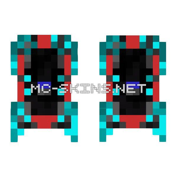 Cyan Red Framed Face