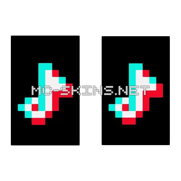 Cyan Red Music Note