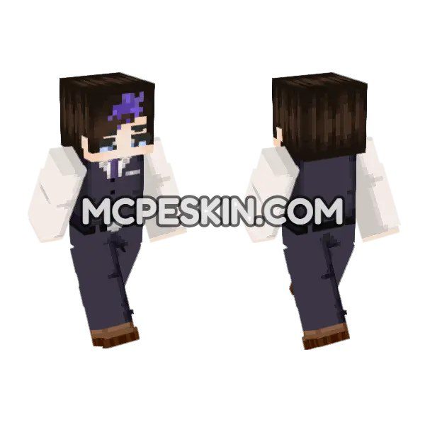 Dark Suit With Purple Accents