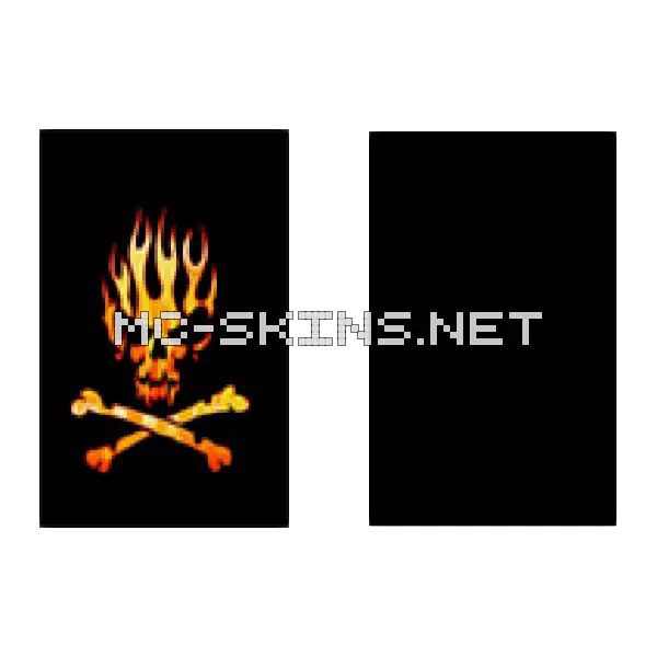 Fiery Skull Crossbones