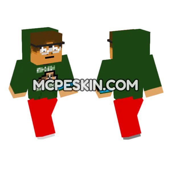 Green Hoodie Student