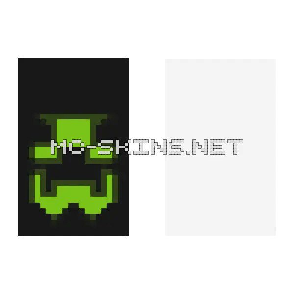 Green Skull Face