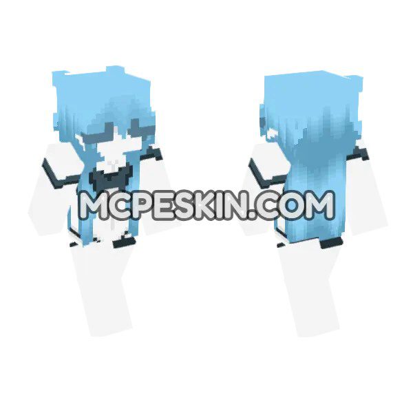 Light Blue Anime Hair