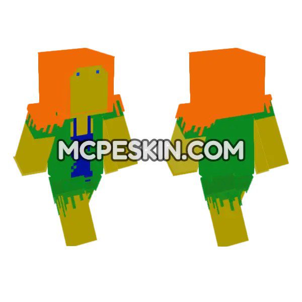 Orange and Green Jester