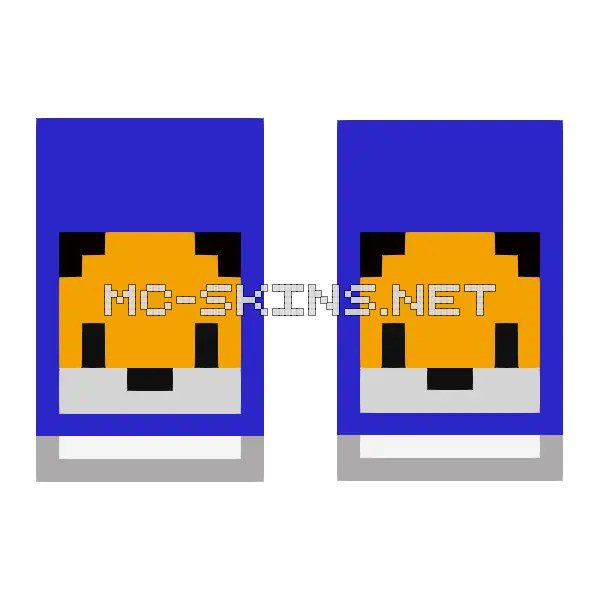 Orange Fox On Blue