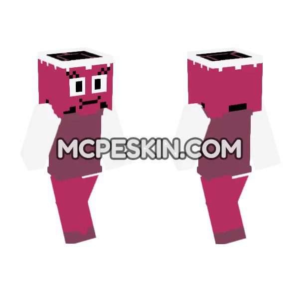Pink Blob Character