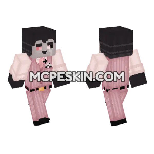 Pink Hoodie Wolf