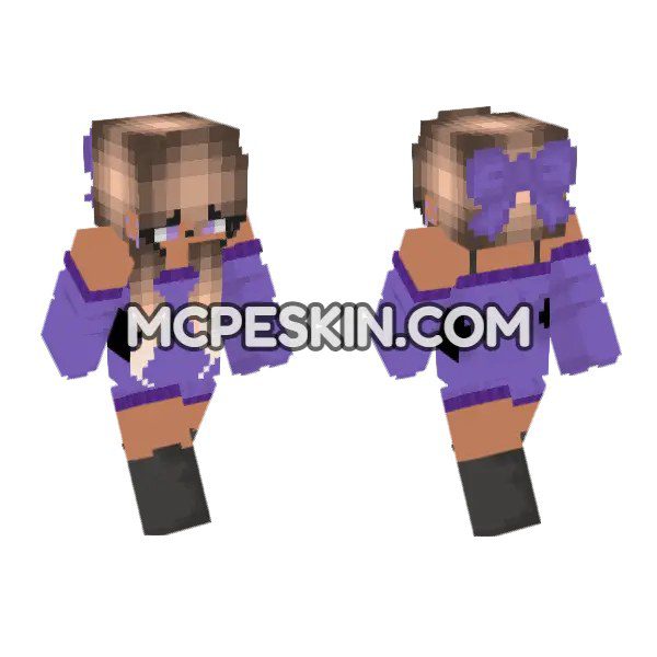 Purple Bow Girl