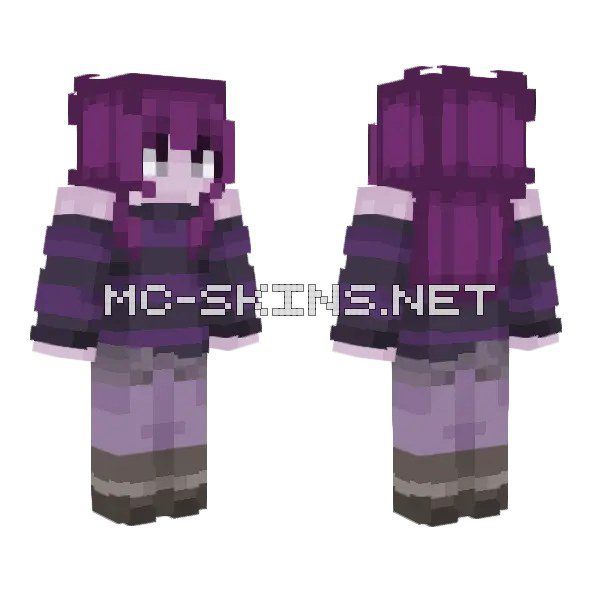 Purple Hair Character